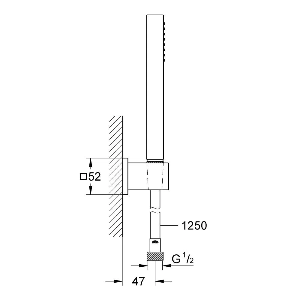 GROHE Euphoria Cube Stick Zestaw prysznicowy