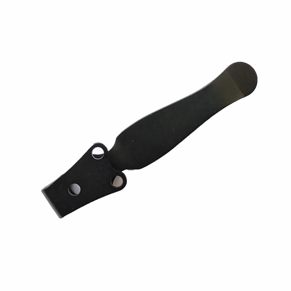 Deep Carry DIY kieszonkowy klips ze stopu tytanu praktyczne akcesoria z tyłu talii zaprojektowane dla Spyderco Shaman C229 (czarny)