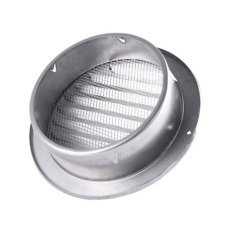 Stal Nierdzewna Wentylacja Wydechowa Kratka Wydechowa Ściana Powietrze Powietrzne, Kratka Przewód Pokrywa Ogrzewanie Ogrzewanie Wodoodporne Vents Cap(Thickening 60mm)