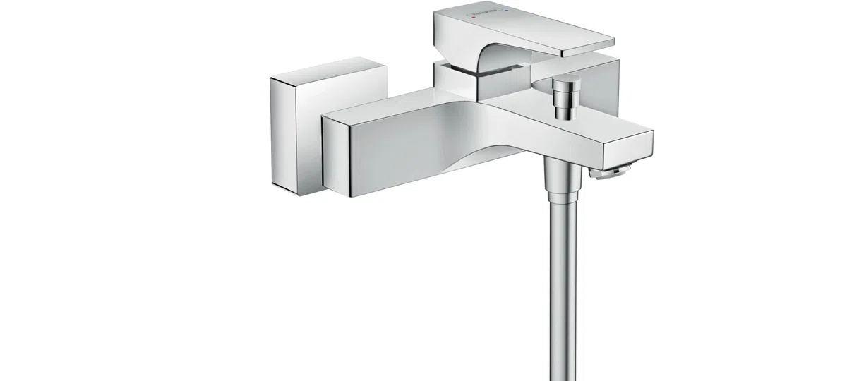 hansgrohe Metropol Jednouchwytowa bateria wannowa, montaż natynkowy, uchwyt jednoramienny chrom, 32540000