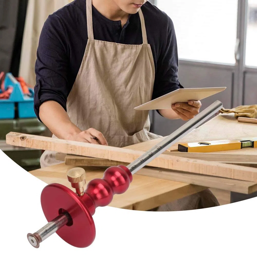 Wood Scribe Mortise Gauge, Markeermes Tool Woodworking Wheel Marking Red