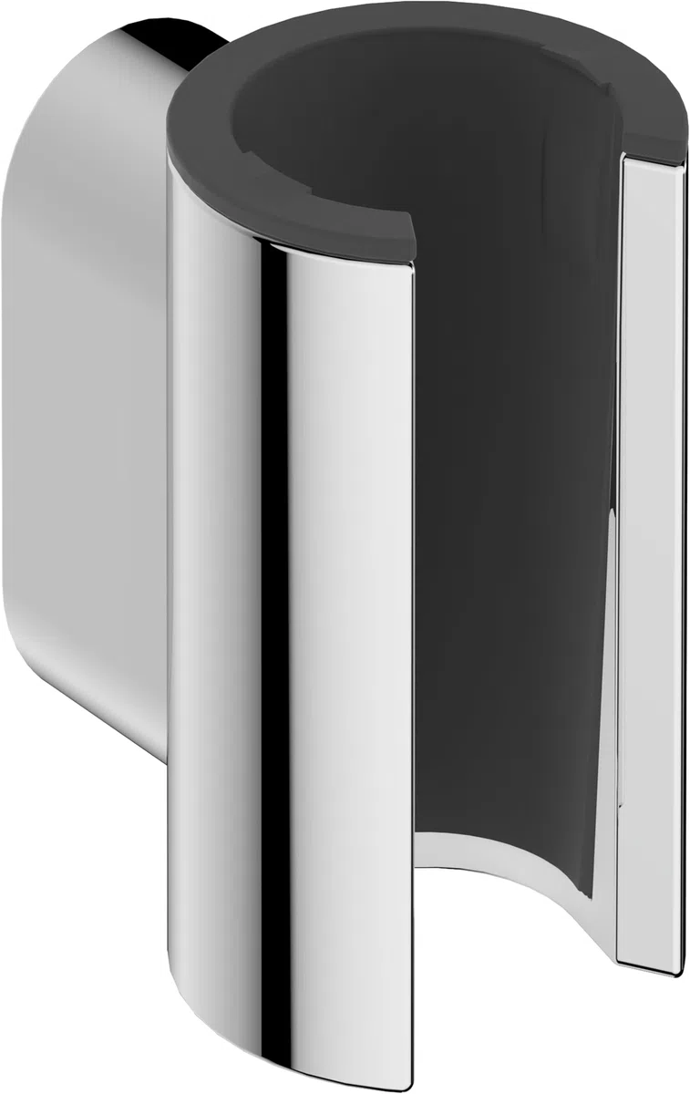 hansgrohe Porter Fine - uchwyt głowicy prysznicowej, uchwyt prysznicowy do do węży prysznicowych z nakrętką stożkową, akcesoria prysznicowe, chrom, 28885000