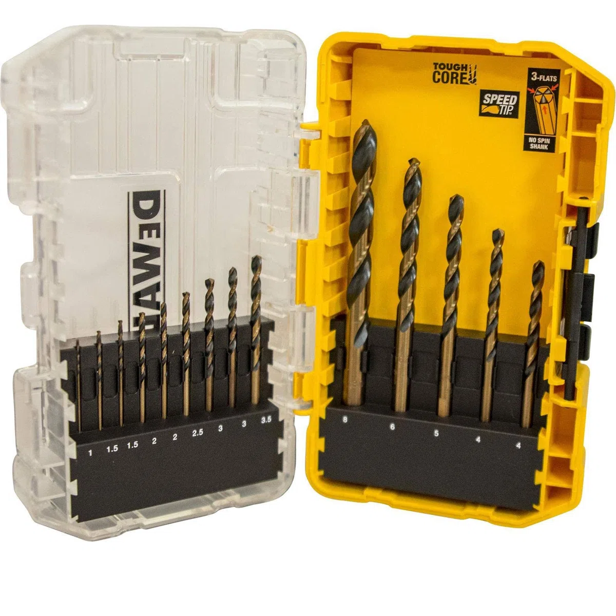 DEWALT DT70727-QZ Set Di Punte Da Trapano In Metallo 14 Pezzi HSS-G Nero e Dorato