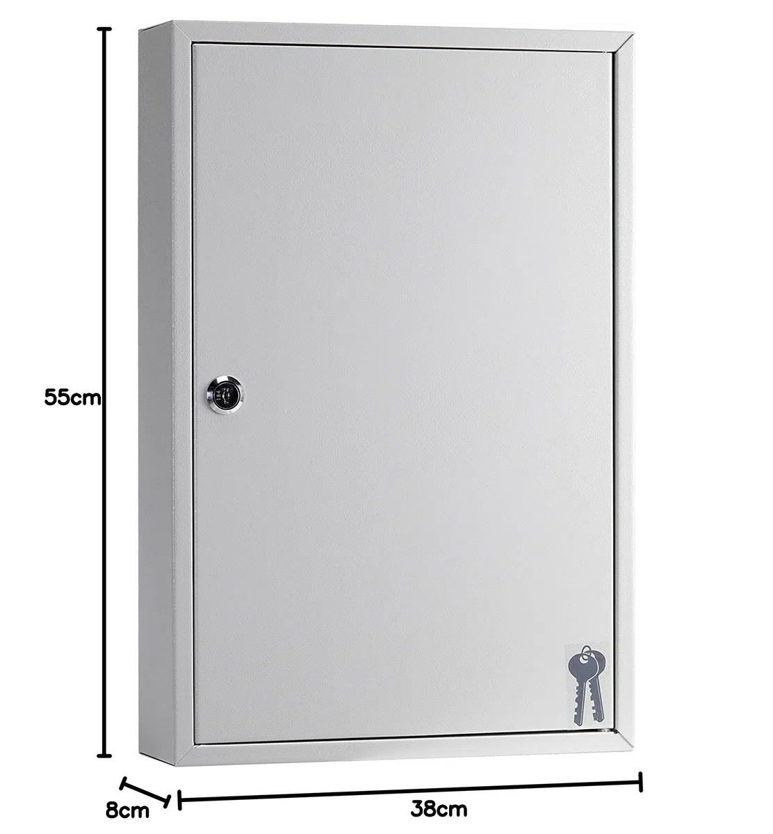Arregui PL100 szafka na klucze z haczykiem, regulowana, szara, M