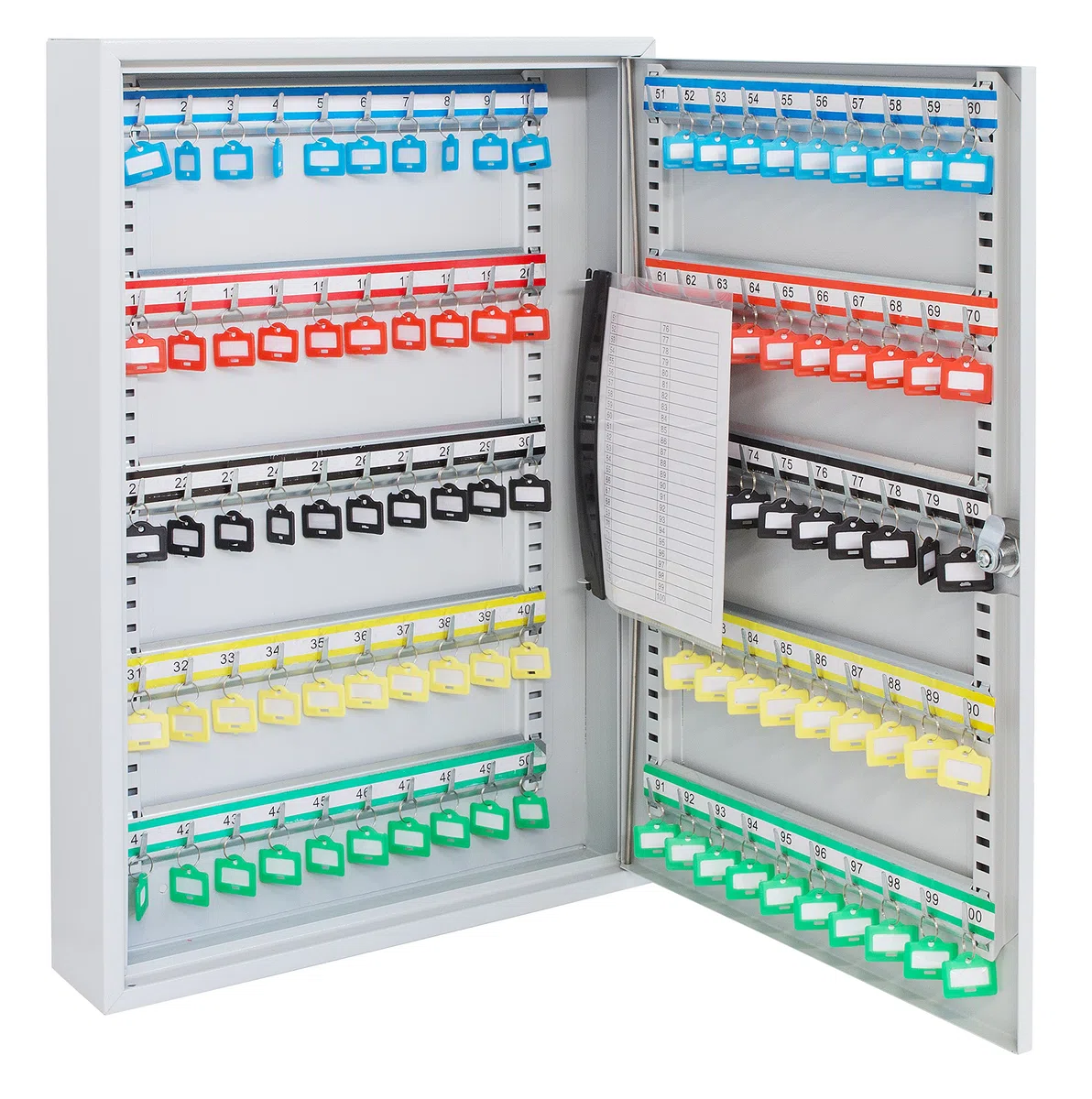Arregui PL100 szafka na klucze z haczykiem, regulowana, szara, M