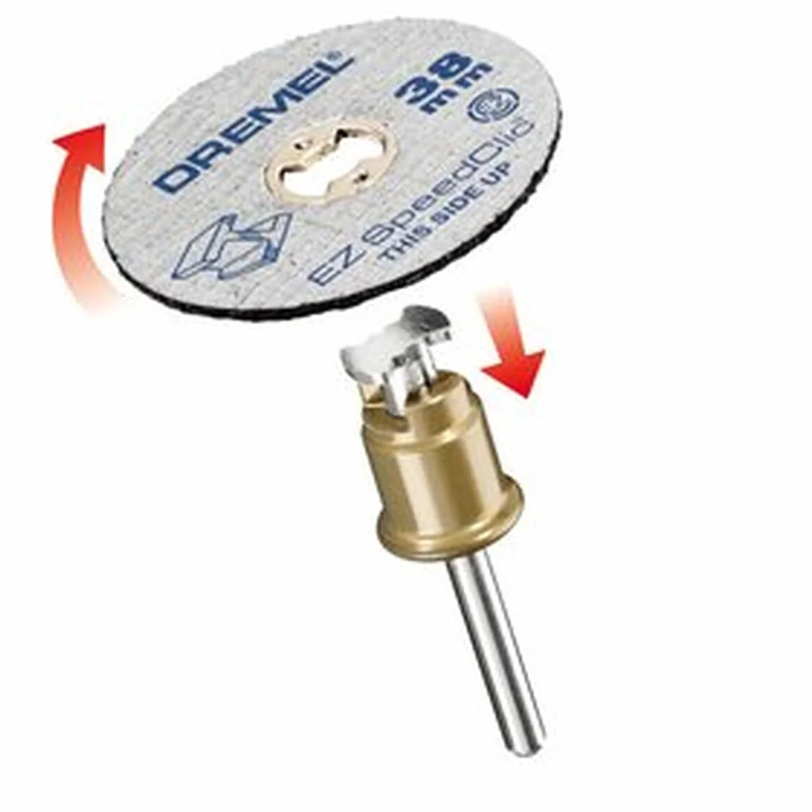 Dremel EZ SpeedClic SC456B tarcza do cięcia metalu – 12-pak, 12 tarcz tnących o średnicy roboczej 38 mm do narzędzia obrotowego