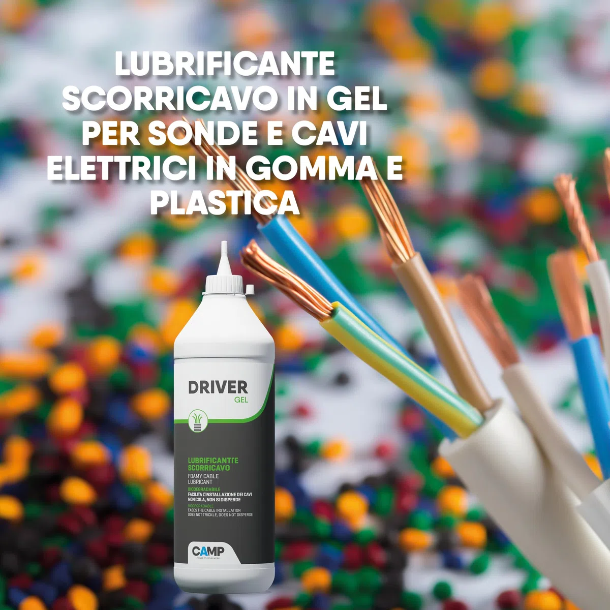 Camp DRIVER Gel, Biodegradowalny smar do sond i kabli elektrycznych, 1 kg
