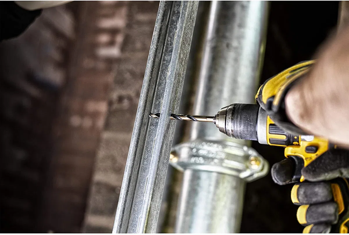 DEWALT DT70727-QZ Set Di Punte Da Trapano In Metallo 14 Pezzi HSS-G Nero e Dorato