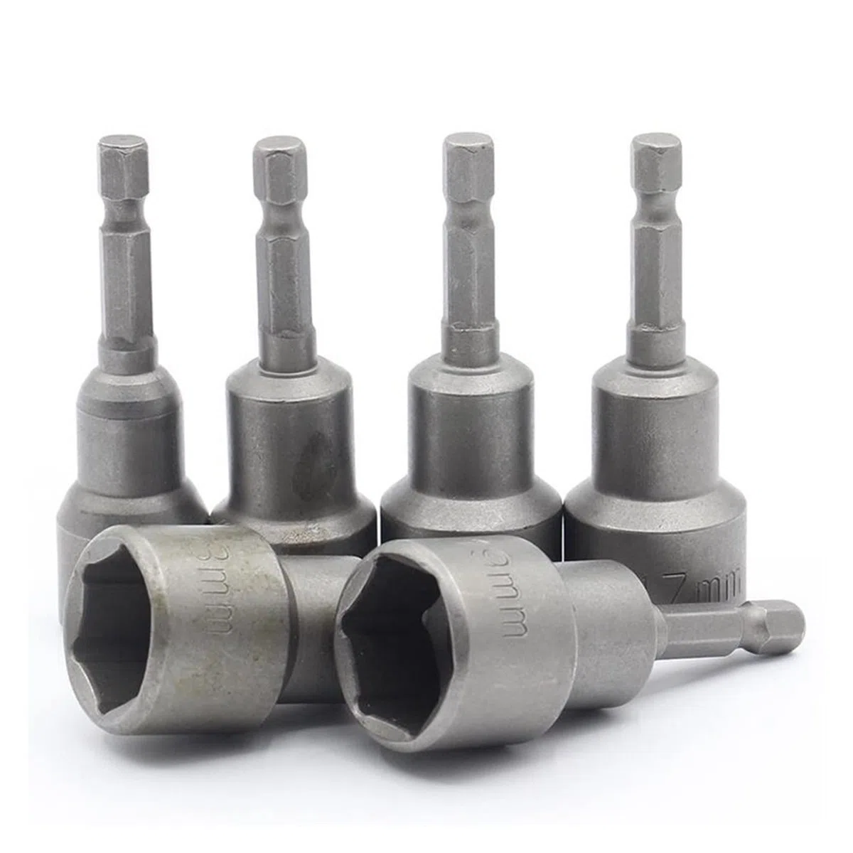 Zestaw adapterów tulei uderzeniowej, 15 szt. 5-19 mm magnetycznych nasadek metrycznych z chwytem sześciokątnym 1/4 cala do wiertarki udarowej