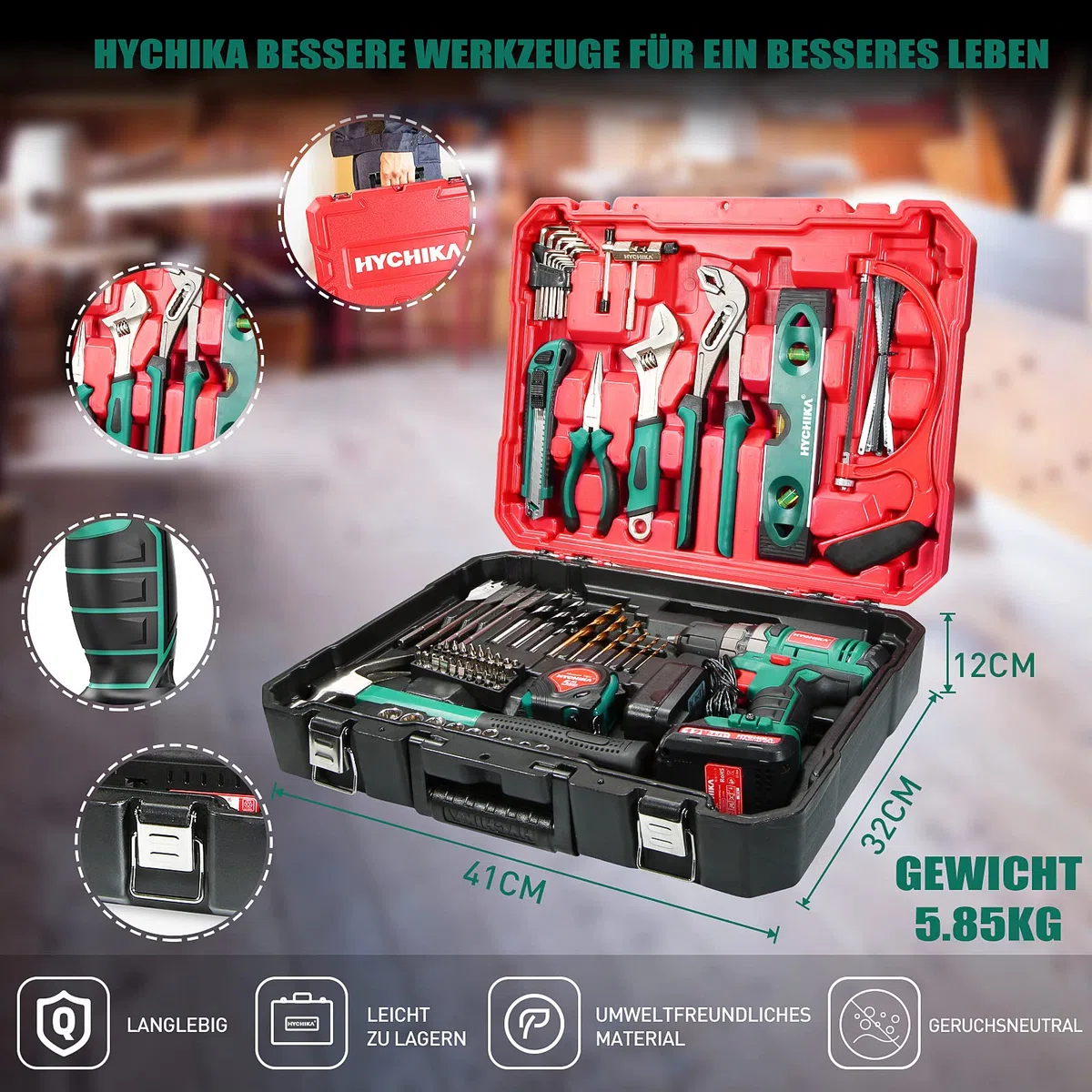 Hychika zestaw narzędzi ręcznych, 104 szt
