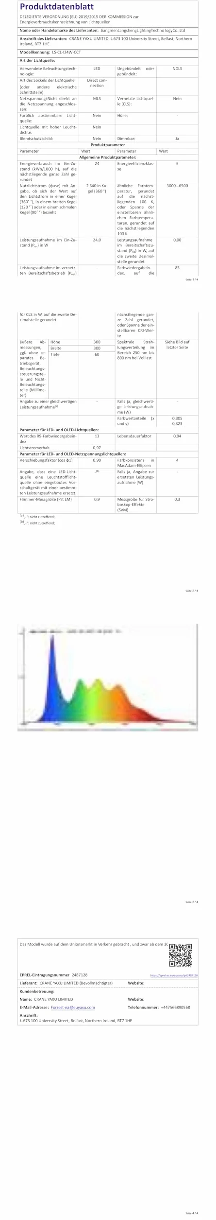 BLNAN LED Oprawa sufitowa 24W płaska lampa sufitowa, ciepła neutralna zimna biel 3000K/4000K/5000K, 2400LM panel z podświetleniem do sypialni, salonu, kuchni, korytarza, łazienki, piwnicy, 30CM