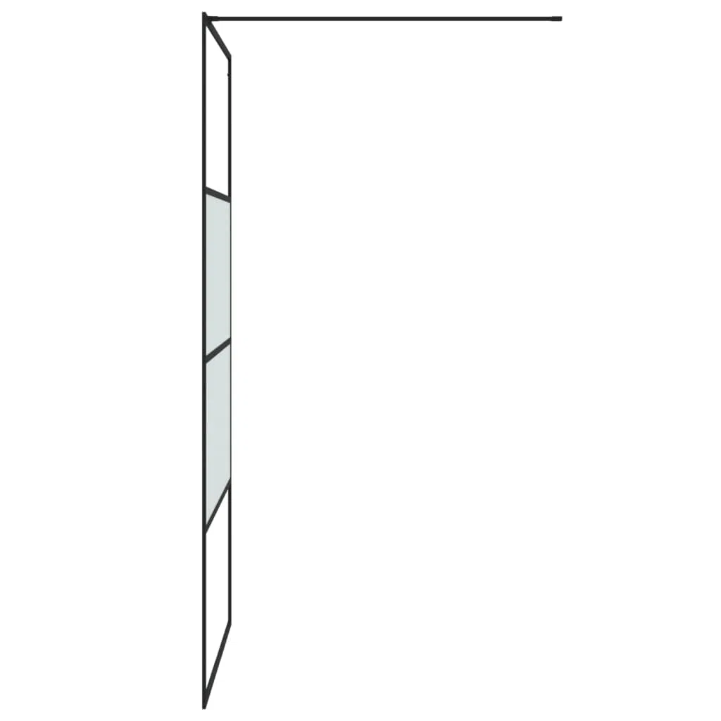 Regulowana ścianka prysznicowa do łazienki ze szkłem bezpiecznym ESG, kabina prysznicowa z aluminiową ramą i przezroczystym szkłem do kabiny prysznicowej 100 x 195 cm