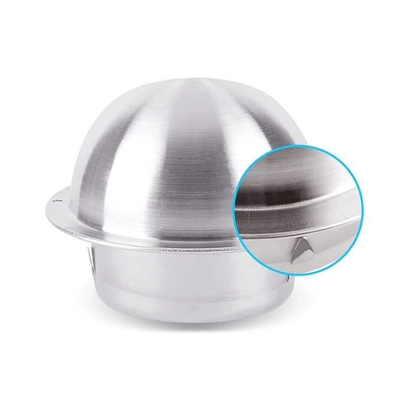 Stal Nierdzewna Wentylacja Wydechowa Kratka Wydechowa Ściana Powietrze Powietrzne, Kratka Przewód Pokrywa Ogrzewanie Ogrzewanie Wodoodporne Vents Cap(Thickening 60mm)