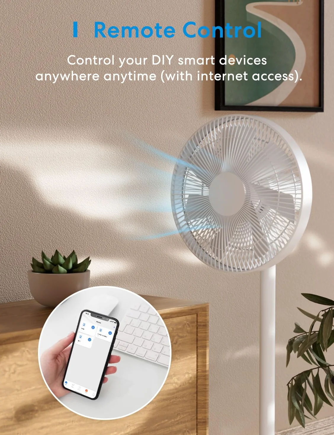 Meross MSS710HKKIT, Włącznik WiFi, inteligentny przełącznik kompatybilny z Apple HomeKit, Siri, Alexa i Google Home, 10A DIY przełącznik z pilotem głosowym, pilotem zdalnego sterowania i funkcją czasu