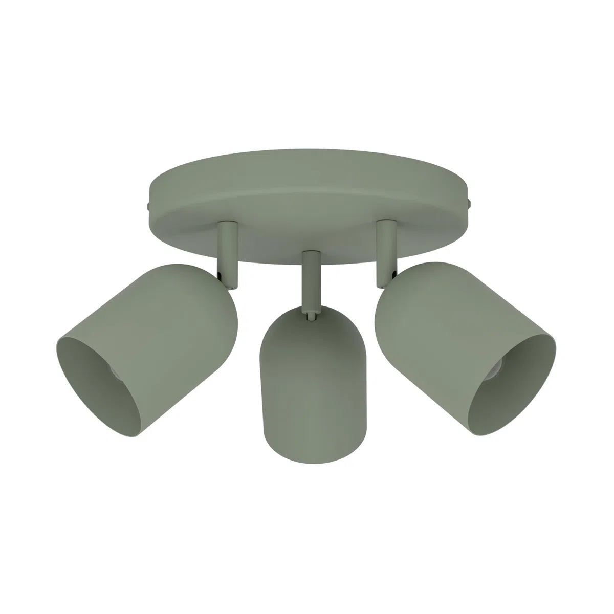 EGLO Tilston Lampa sufitowa 3-żarówkowa, reflektor sufitowy do salonuowa oprawa podsufitowa ze stali w kolorze ciemnozielonym E14 | Reflektor ze stali w kolorze ciemnozielonym, oprawka E14