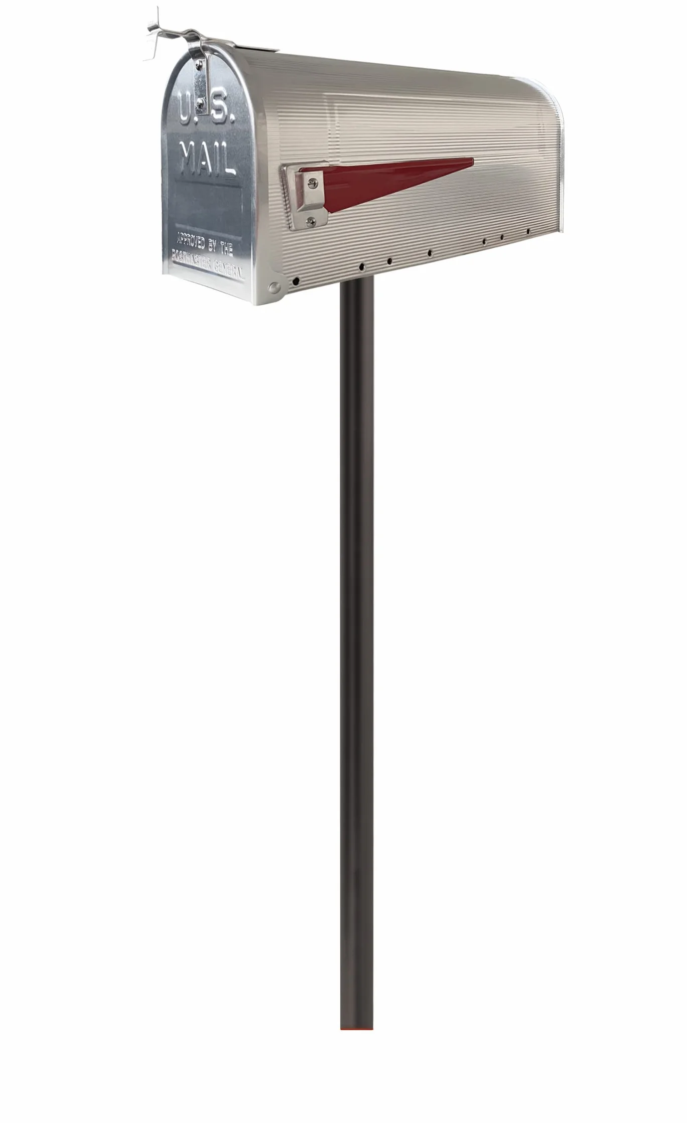 Arregui Americano E2101 indywidualna skrzynka na listy z aluminium w amerykańskim stylu, rozmiar L (czasopisma i koperty), stal nierdzewna, 25 x 48 x 17 cm