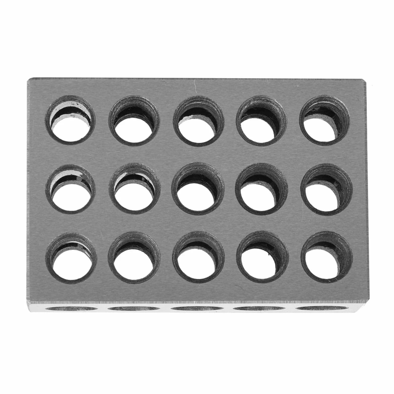 2 kawałki. Bloki mocujące z 23 otworami Frezowanie równoległego bloku mocującego 25x50x75mm