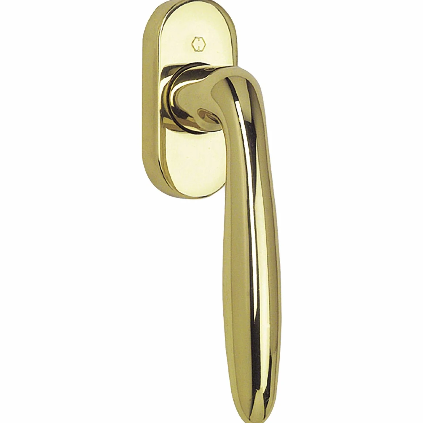 Hoppe 11567508 klamka okienna Verona-Secustik, VK 7, 32-42 mm, mosiądz polerowany,