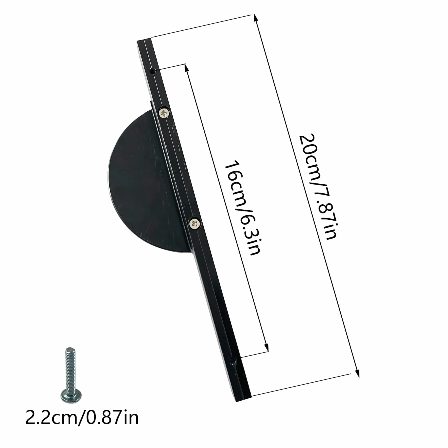 2 uchwyty do szafy, półokrągłe, uchwyty meblowe 160 mm, rozstaw otworów, uchwyty meblowe czarne, ze śrubami, do kuchni, szafy, komody, szafy na ubrania