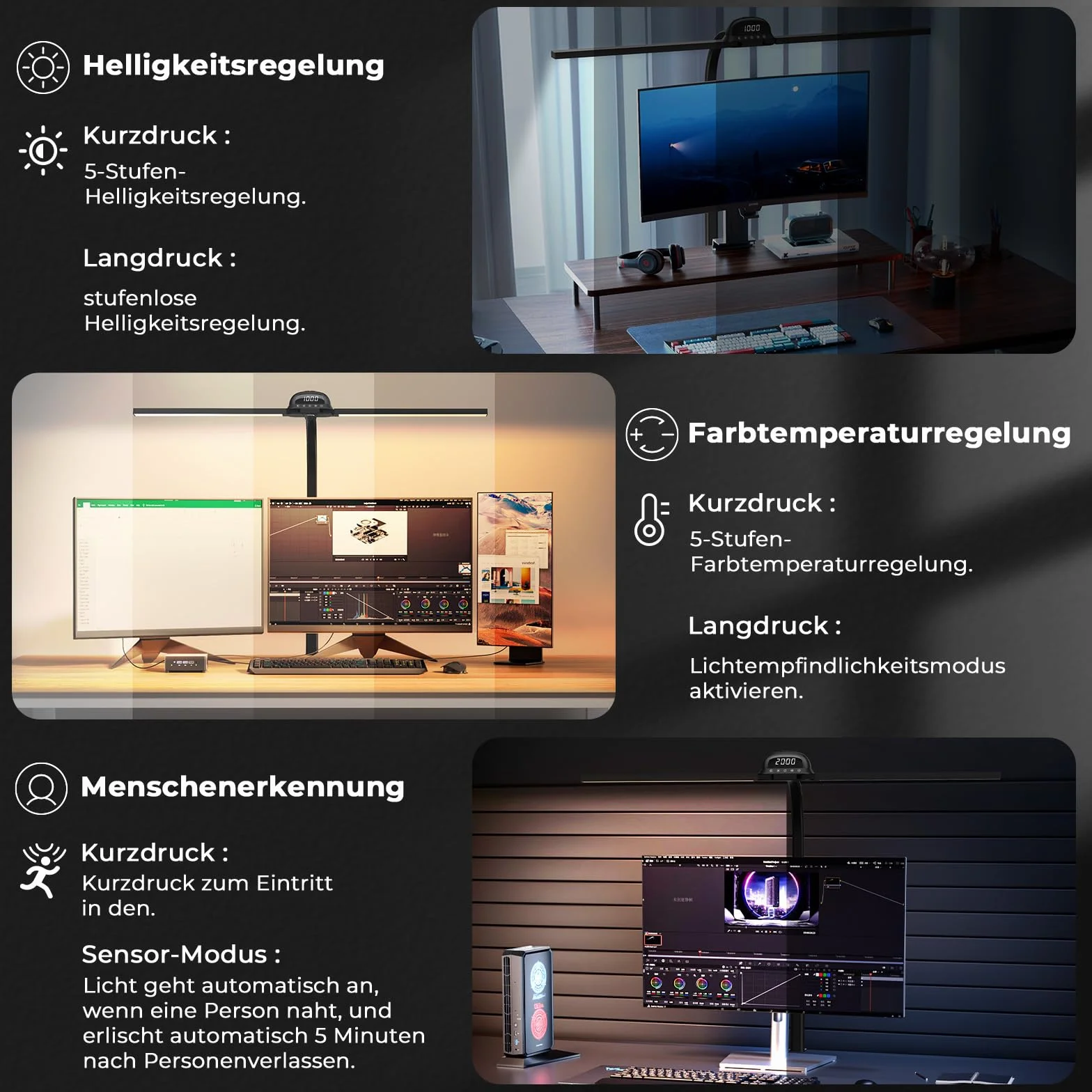 Lampa biurkowa LED