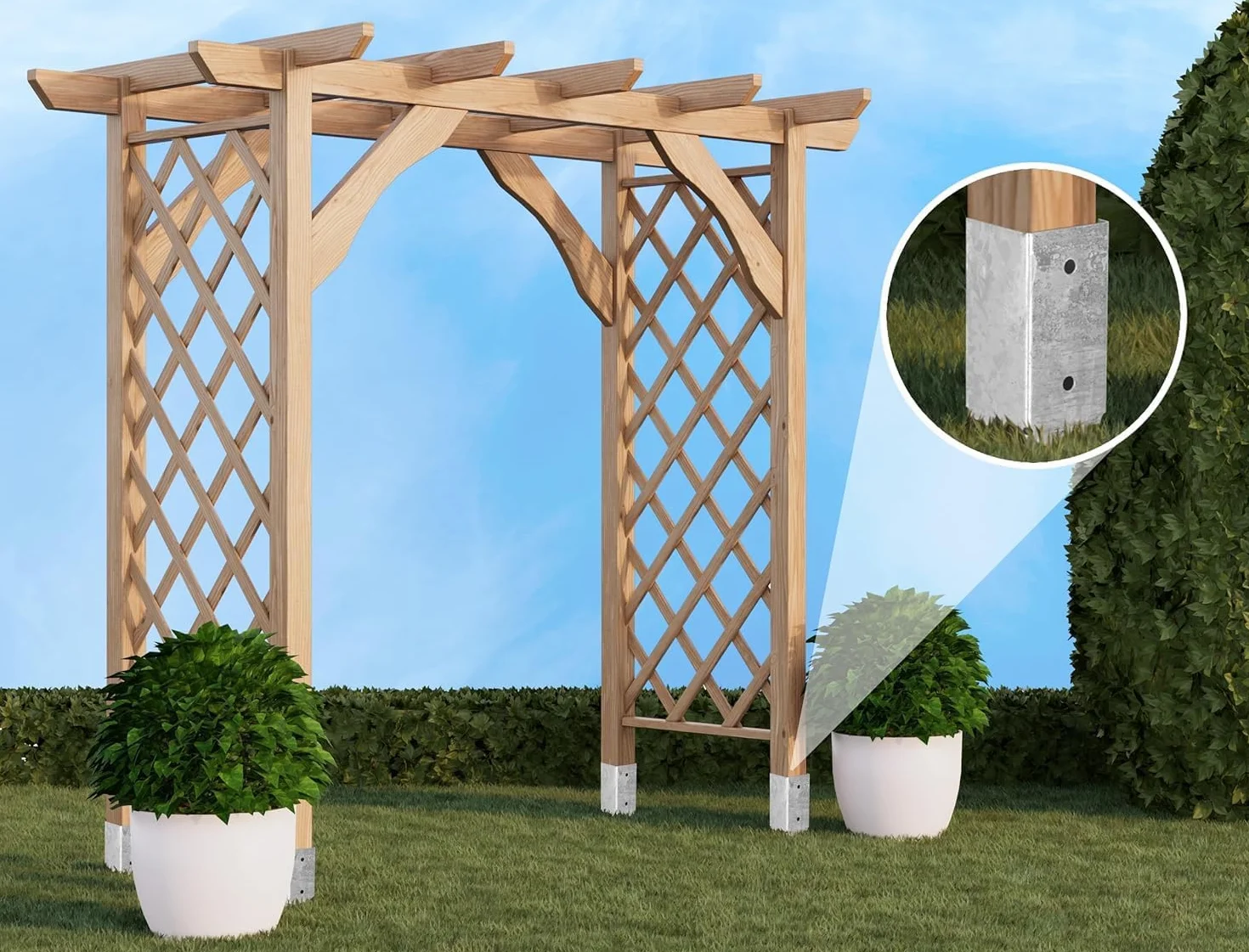 ADGO Podstawa Słupa Kwadratowa Wbijana Wspornik Kotwa 100 x 100 x 900 mm, Do Betonu Ogrodzenia Altany Garażu Wiaty, Blacha Metalowa Ocynkowana Srebrna Antykorozyjna, 1 sztuka