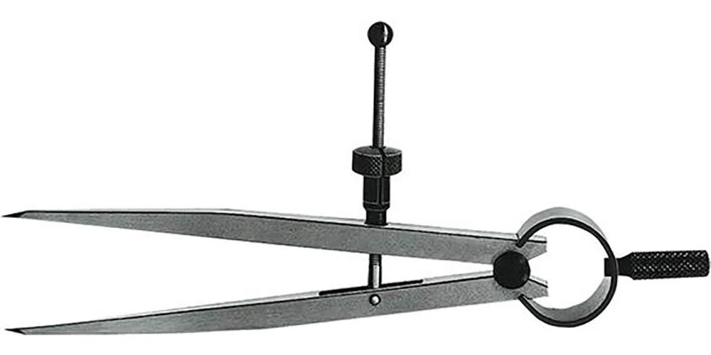 Cyrkiel traserski precyzyjny nastawny sprężynowy 250mm FORMAT