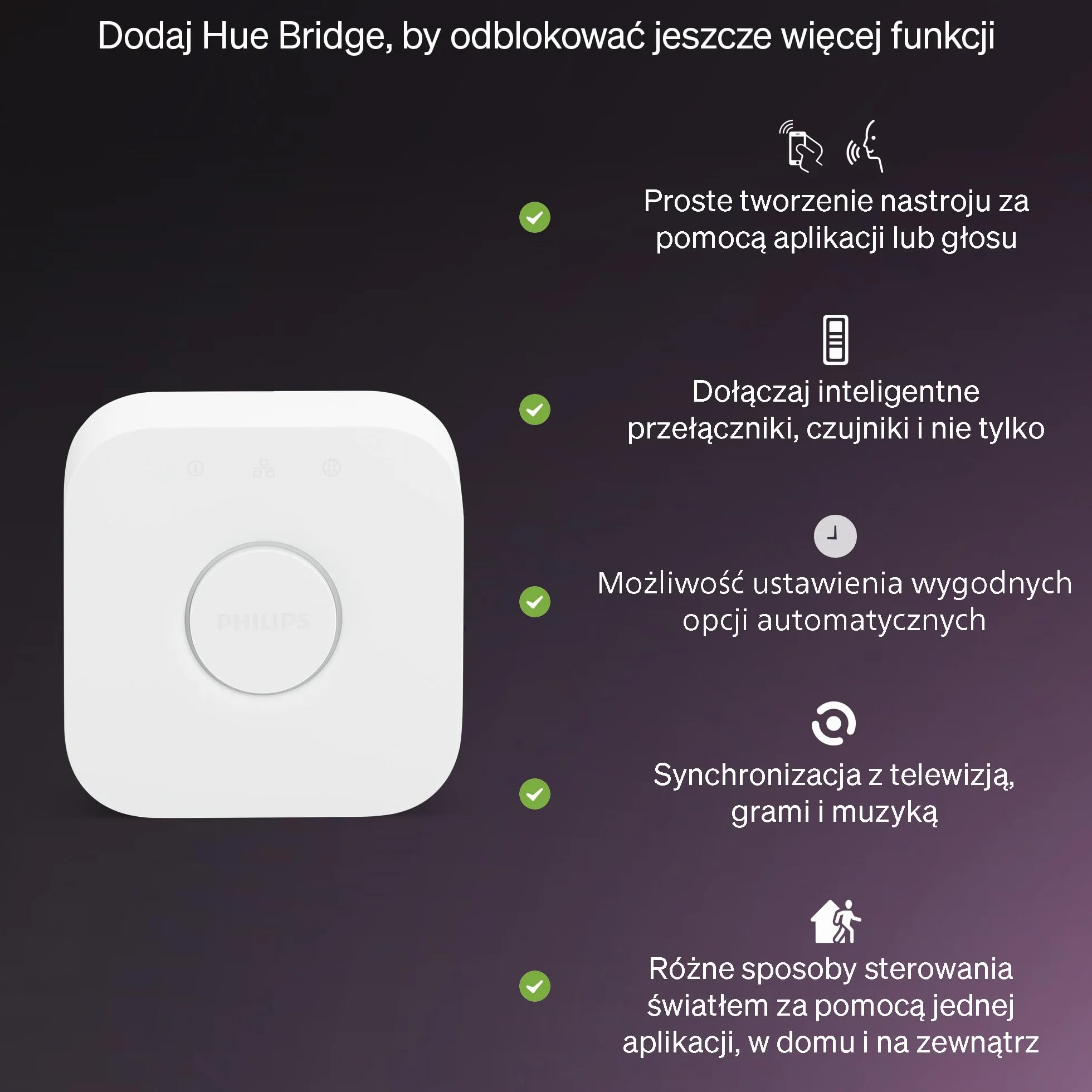 Żarówka Philips Hue Essential Smart LED A60, White and Color Ambiance, podstawa E27, 8 W, 2200K–6500K, 806 lumenów, przyciemnianie, działa z Alexą, Asystentem Google i Apple Home, 4 op.