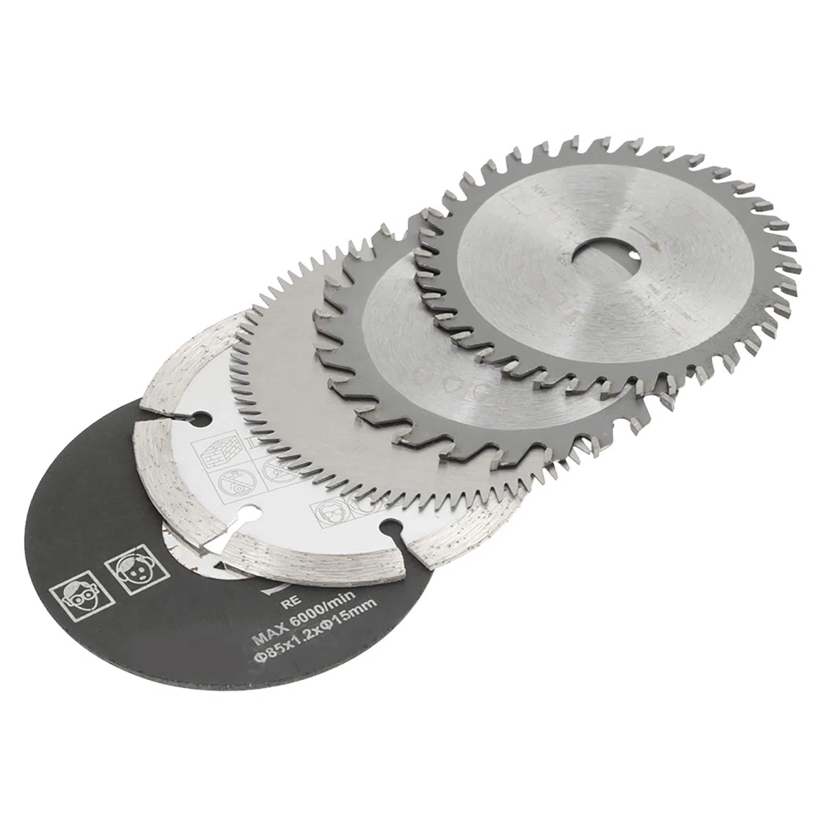 5 Sztuk 85mm średnica Wewnętrzna 15mm Mini Piła Tarczowa z Węglików Spiekanych do Narzędzia Tnącego Ręczna Piła Tarczowa Brzeszczot 65mm B Brzeszczot z Węglików