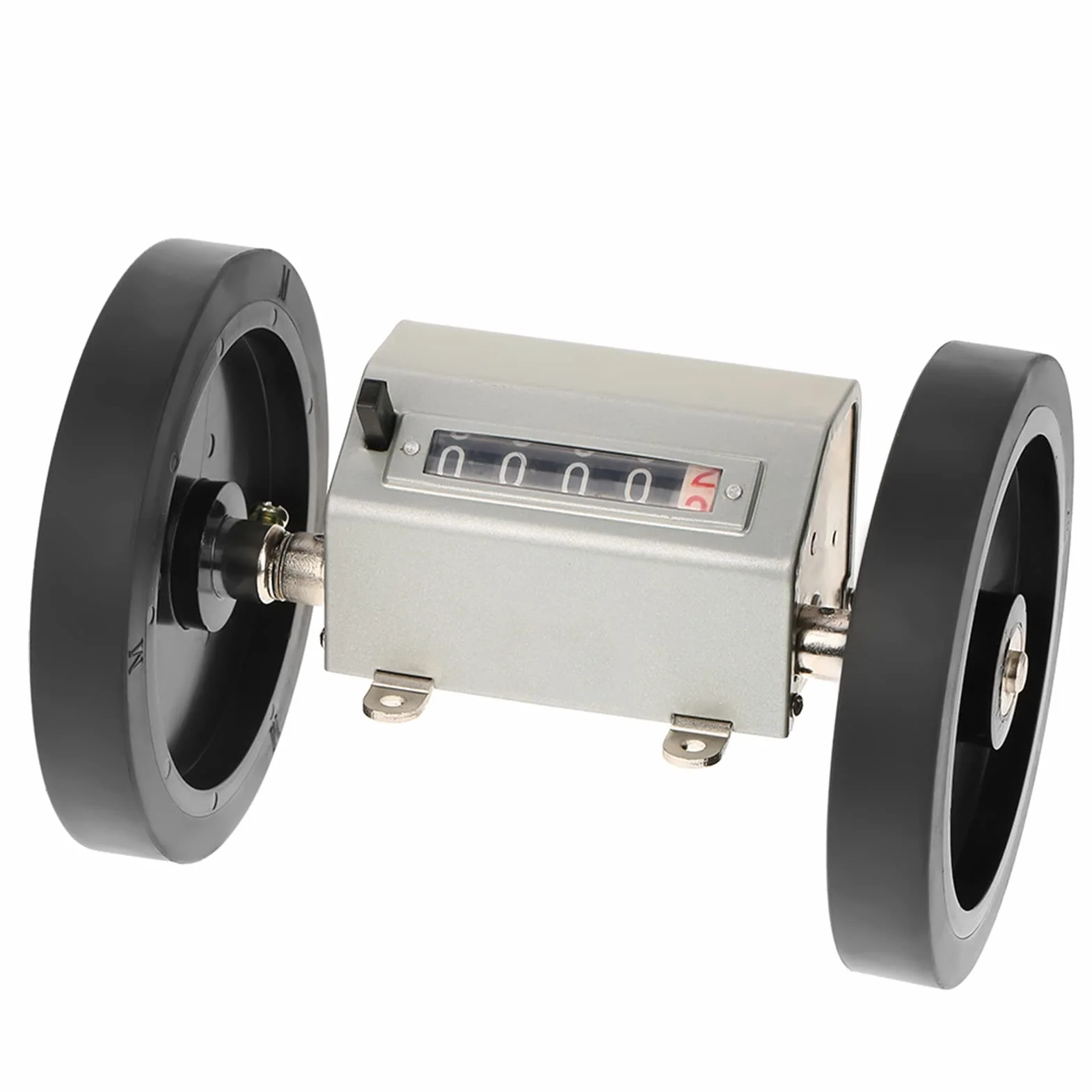 Zähler Rolling Wheel Digits 0-9999.9 Längenzähler Messlänge, max. Geschwindigkeit 350 U/min Grau Reset