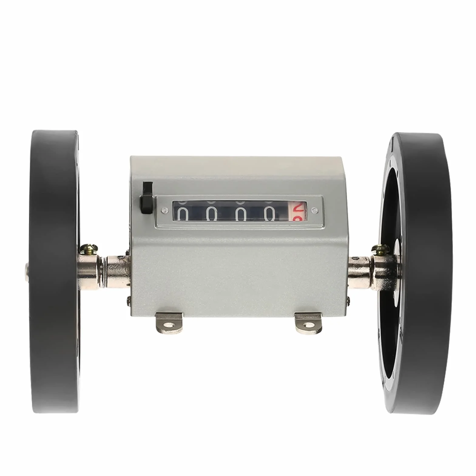 Zähler Rolling Wheel Digits 0-9999.9 Längenzähler Messlänge, max. Geschwindigkeit 350 U/min Grau Reset