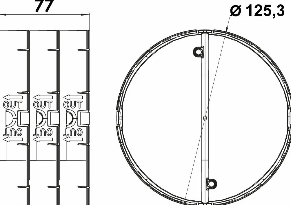NABER Zawór zwrotny THERMOBOX/system zatrzymywania ciepła/Ø 125 mm (4022049)