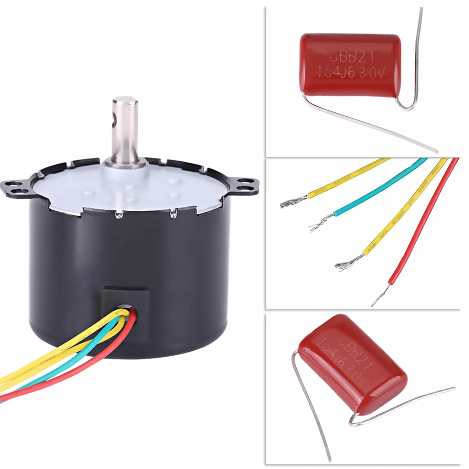 Wechselstrommotoren Dauermagnet-Synchronmotor CW/CCW XD-50KTYZ-Wechselstrom 220V für DIY-Generator(20 U/min)
