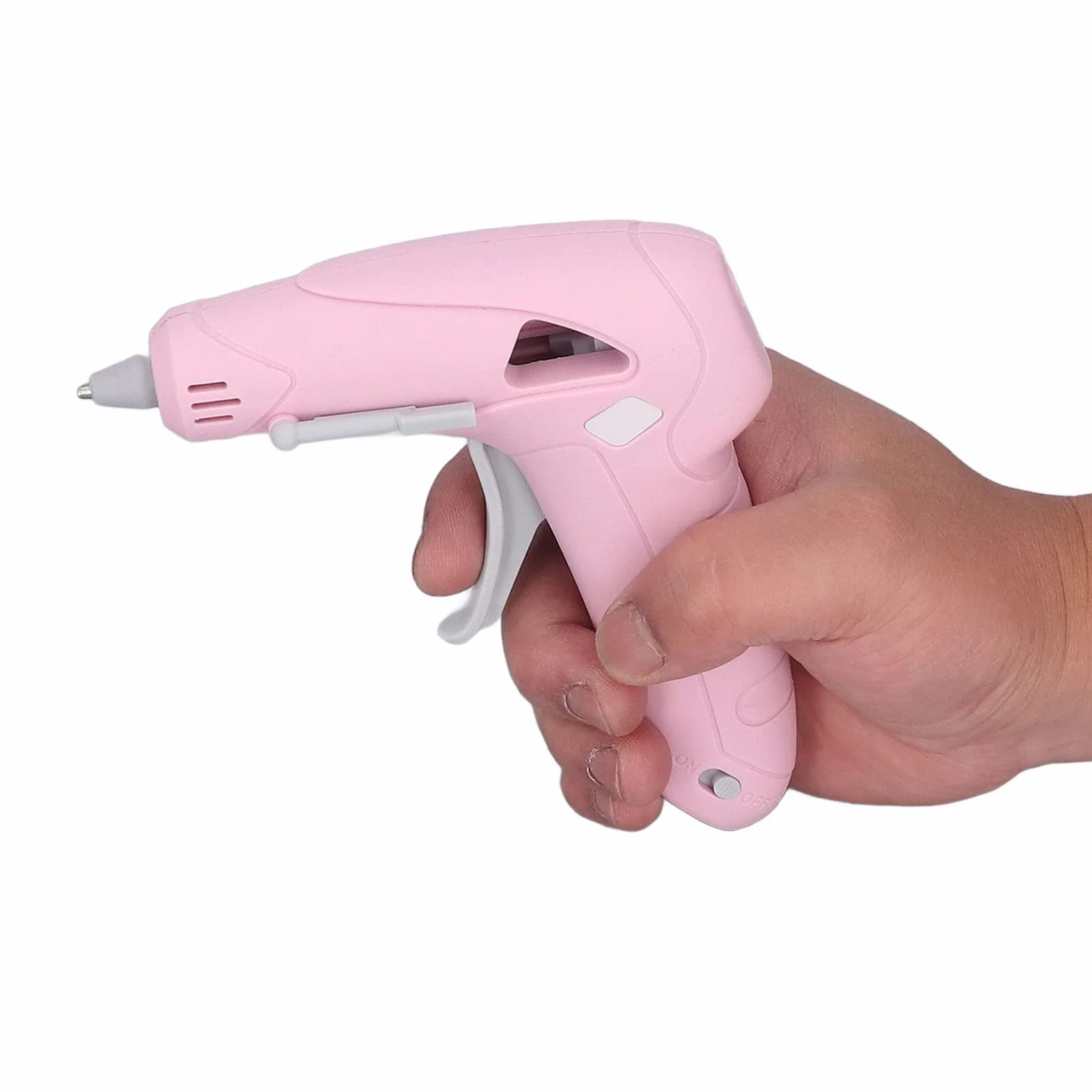 Fyearfly Bezprzewodowy zestaw pistoletu do klejenia na gorąco, mini pistolet do klejenia USB, bezprzewodowy, z 30 patyczkami do klejenia, szybkie podgrzewanie, szczelny pistolet do klejenia na gorąco,
