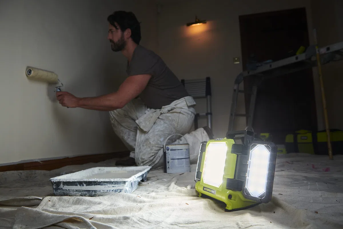 Ryobi RLP18-0 18 V One+ Bezprzewodowa Lampa Panelowa Gołe Narzędzie, Hyper Green
