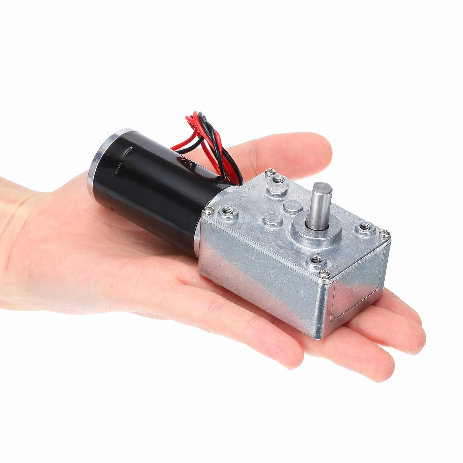 QUARKZMAN 12 V Dc Wał 8 mm 400 obr./min, silnik ślimakowy, ślimakowy silnik turbinowy, wysoki moment obrotowy z kablem kominkowym elektrycznym