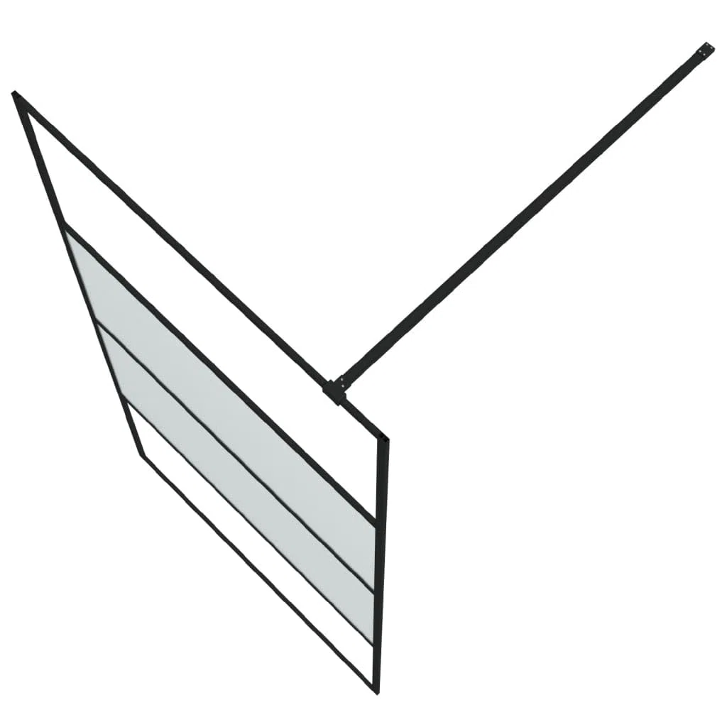 Regulowana ścianka prysznicowa do łazienki ze szkłem bezpiecznym ESG, kabina prysznicowa z aluminiową ramą i przezroczystym szkłem do kabiny prysznicowej 100 x 195 cm