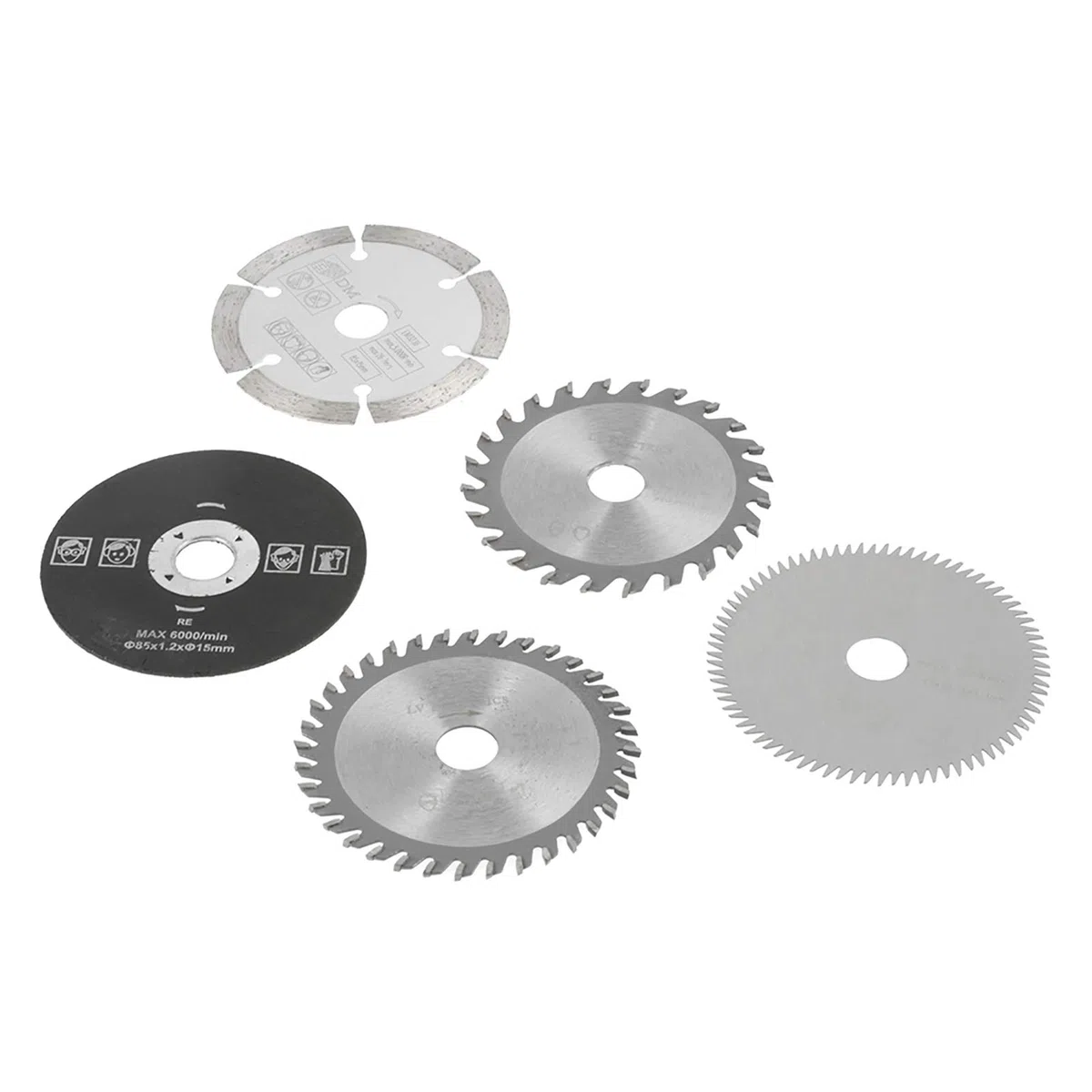 5 Sztuk 85mm średnica Wewnętrzna 15mm Mini Piła Tarczowa z Węglików Spiekanych do Narzędzia Tnącego Ręczna Piła Tarczowa Brzeszczot 65mm B Brzeszczot z Węglików