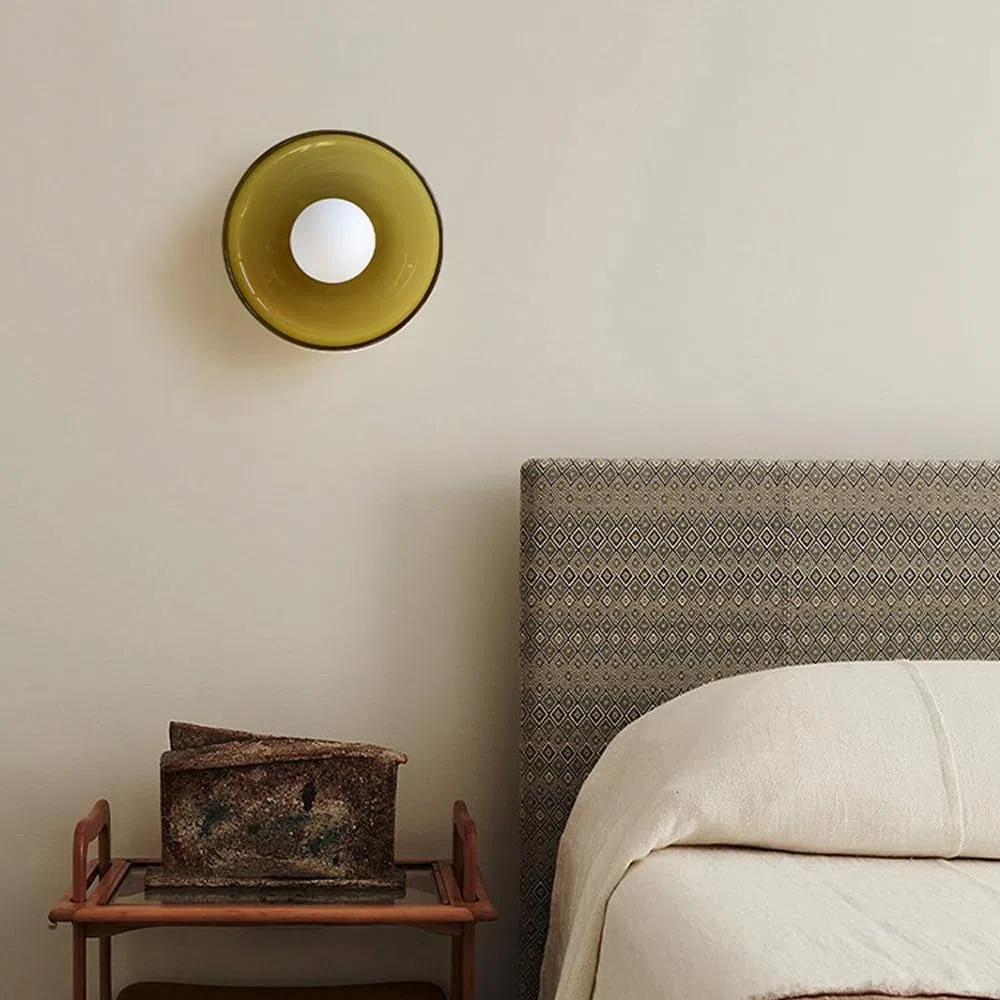 MIDIC CICIE Nowoczesny korytarz Lekkie Oprawa oświetleniowa Farmhouse Kitchen Light Orange Zielony szklany szklany montaż łazienki Lekkie sufitowe do przednich werandy pralnia pralnia w pomi