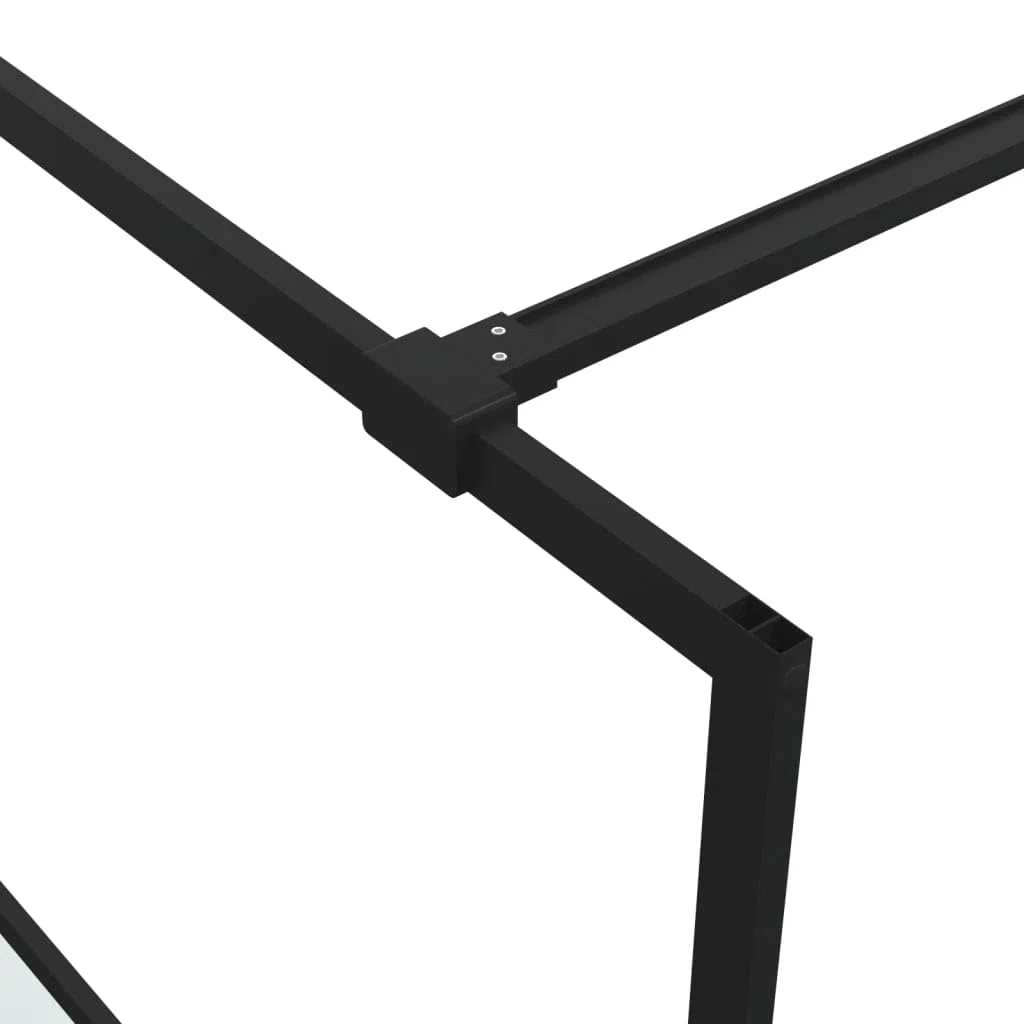 Regulowana ścianka prysznicowa do łazienki ze szkłem bezpiecznym ESG, kabina prysznicowa z aluminiową ramą i przezroczystym szkłem do kabiny prysznicowej 100 x 195 cm