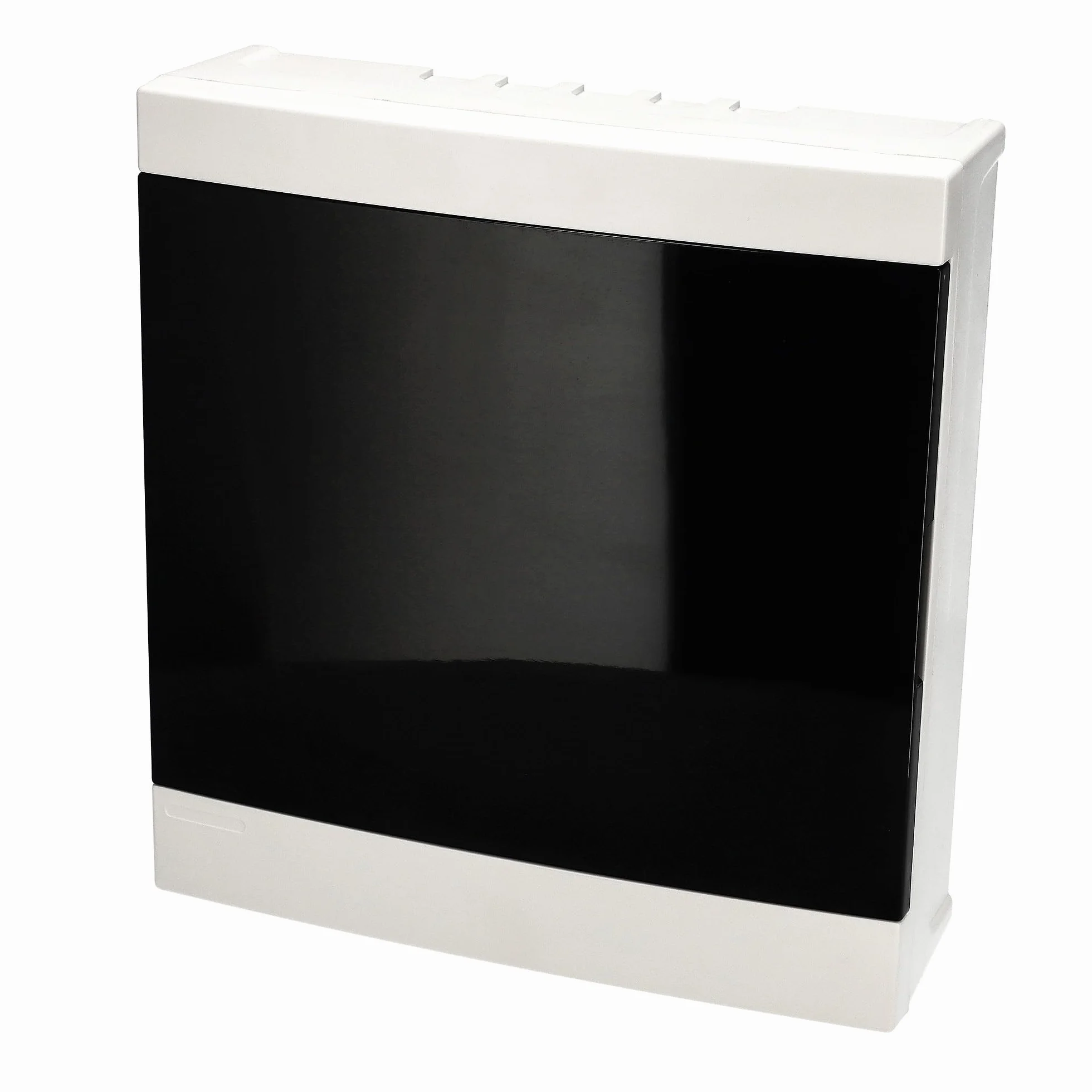 EDO Rozdzielnica Elektryczna Natynkowa 2 Rzędy 24 Modułów 32 x 30 x 9,5 cm - Biała ABS Skrzynka Bezpiecznikowa IP40 IK07, Skrzynka Rozdzielcza do Garażu, Warsztatu, Domu