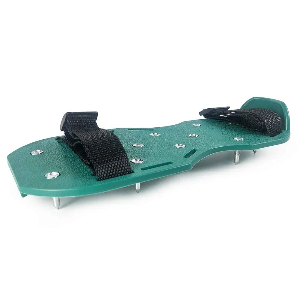 QWORK Gunite Buty z krótkimi kolcami 1,9 cm, idealne do montażu podłogi epoksydowej, powłok, pokrycia, kolor zielony (para)