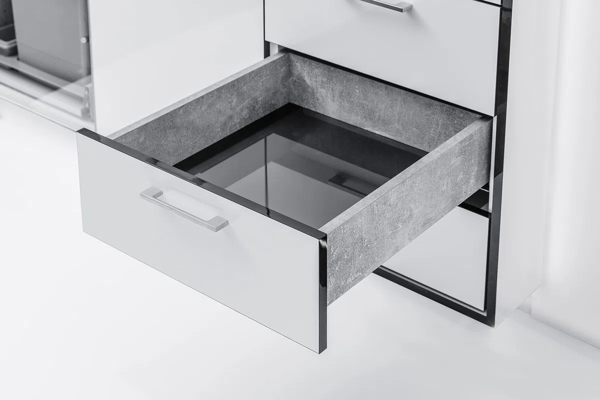 GTV Prowadnica dolnego montażu, szyny do szuflad, pełne prowadnice szuflad - 500 mm - system szyn Soft-Close - prowadnica montażowa przesuwna - obciążenie do 30 kg - 1 zestaw = 2 sztuki