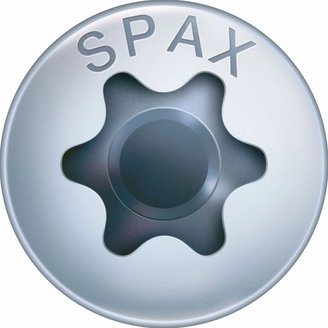 SPAX Universalschraube, 5,0 x 70 mm, 200 sztuk, T-STAR plus, półokrągła głowa, pełny gwint, 4CUT, WIROX A3J, jasne ocynkowane, 0201010500705