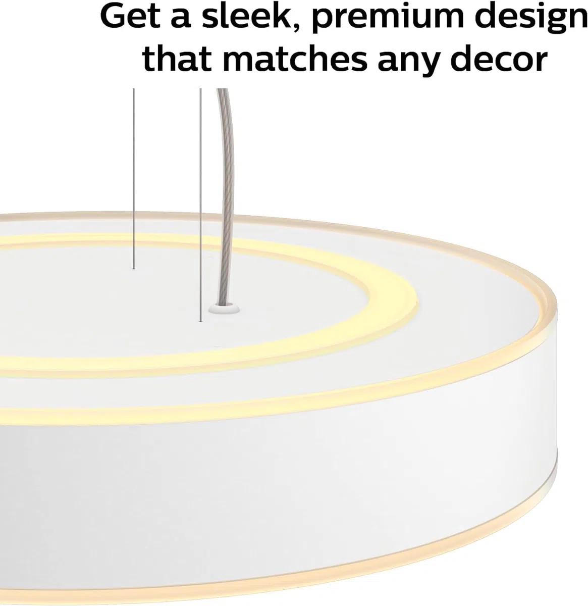 Philips Hue White ambiance Lampa wisząca Enrave 1x35W (biała), wiele odcieni bieli, możliwość przyciemniania, inteligentne oświetlenie