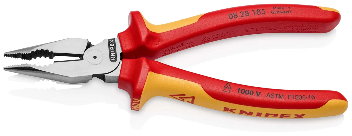 KNIPEX Tools 08 28 185 US Kombinerki igłowo-nosowe - 1000 V izolowane, 7-1/2"