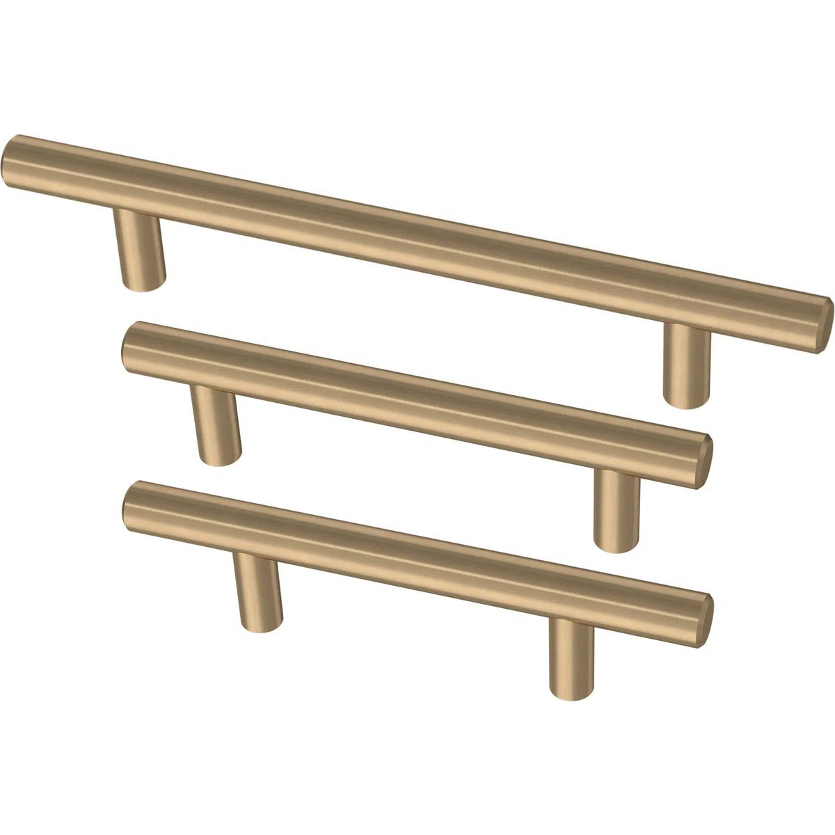 Franklin Brass BAR096Z-CZ-B uchwyt do szafki barowej, 96 mm, brąz szampański, 10 sztuk (1 szt.)