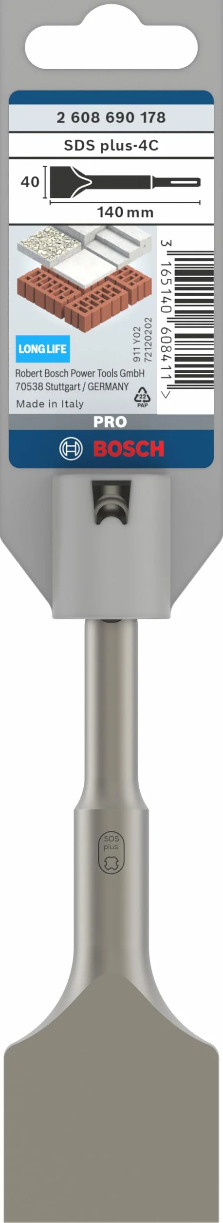Bosch Profesional Dłuto łopatkowe SDS plus 140 x 40 mm