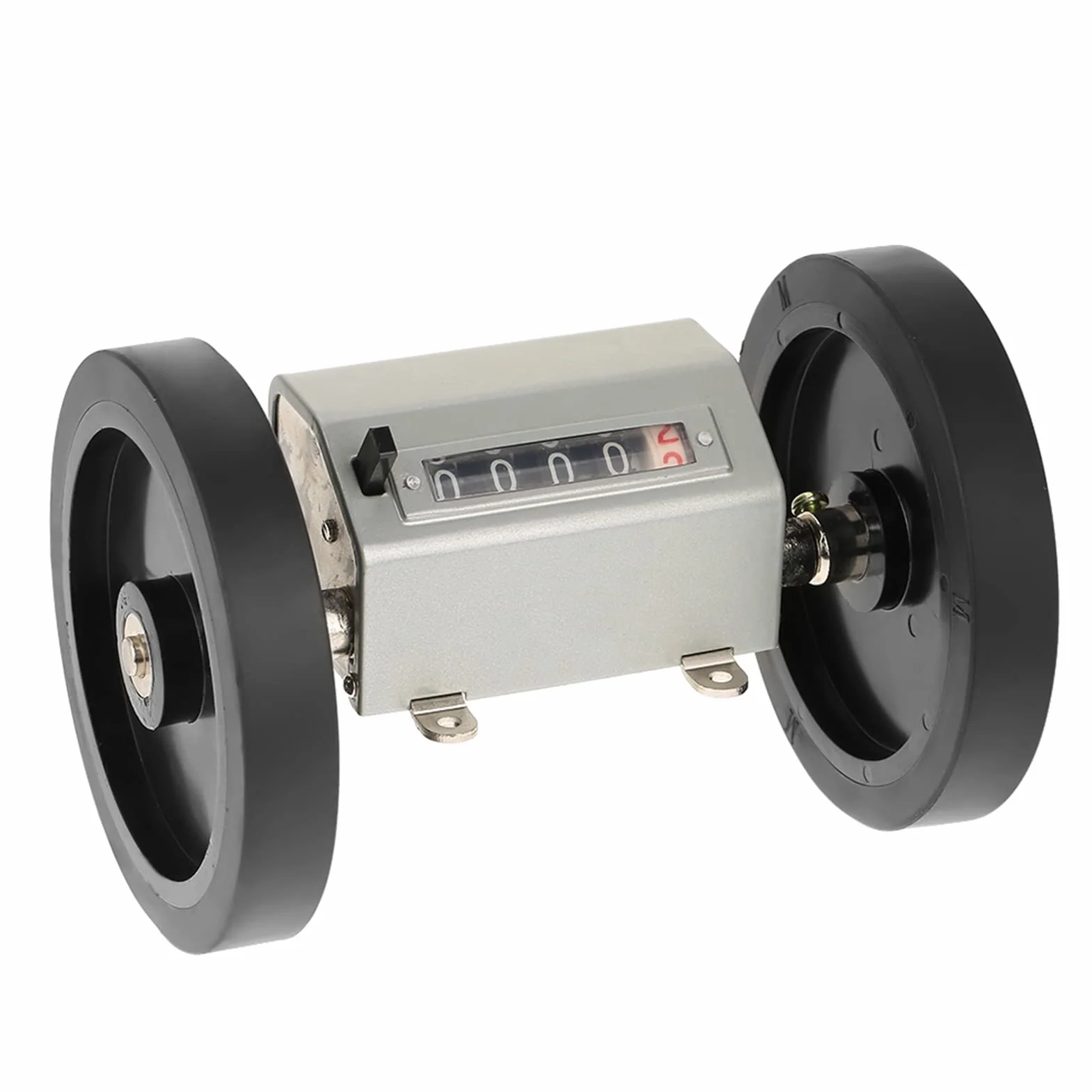 Zähler Rolling Wheel Digits 0-9999.9 Längenzähler Messlänge, max. Geschwindigkeit 350 U/min Grau Reset