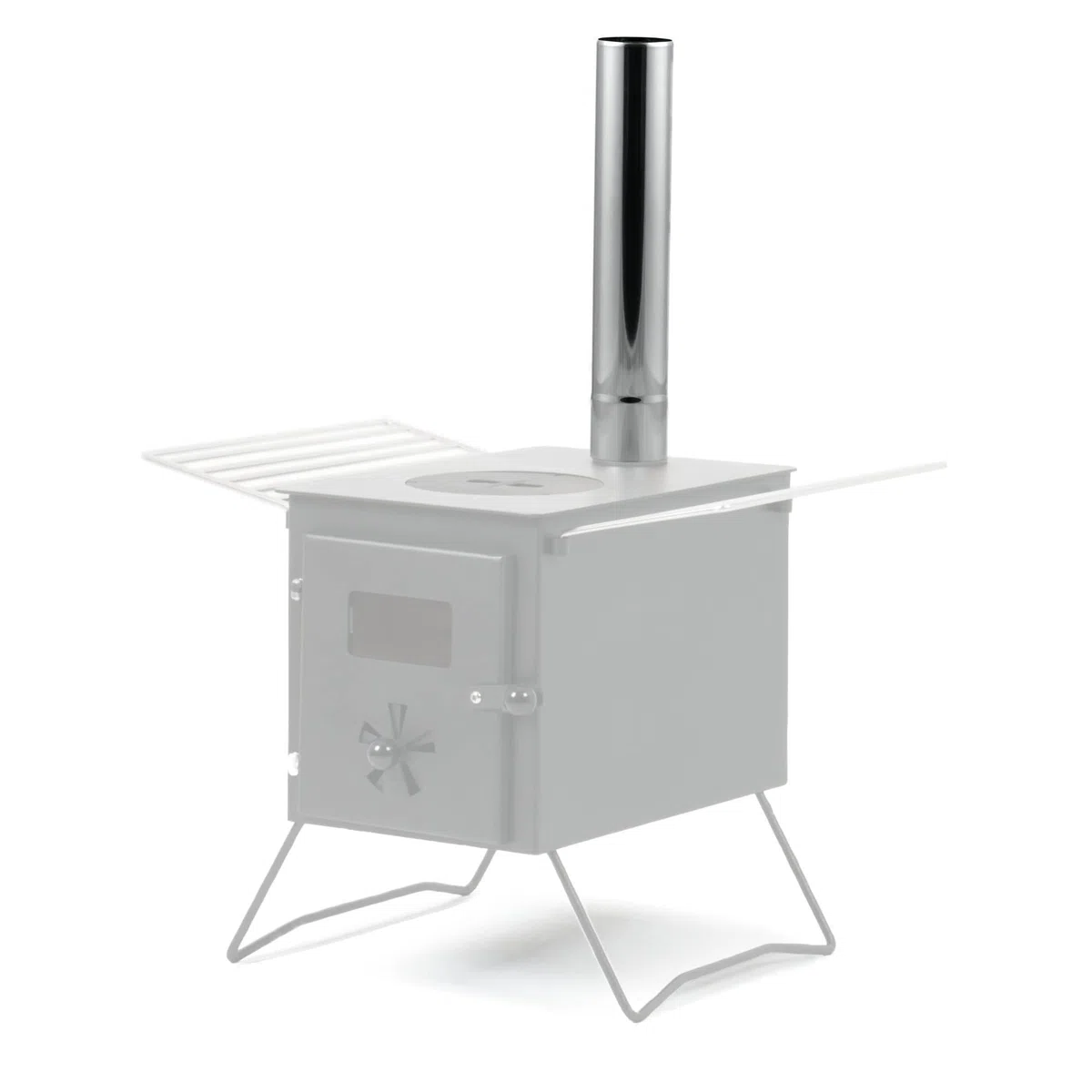 CampFeuer Rura piecowa ze stali nierdzewnej, 1 sztuka, Ø 6 cm, rura kominowa, rura piecowa, długość 32,5 cm, przedłużenie rury kominowej, rury kominowej, rury spalinowej, pieca, komina ze stali