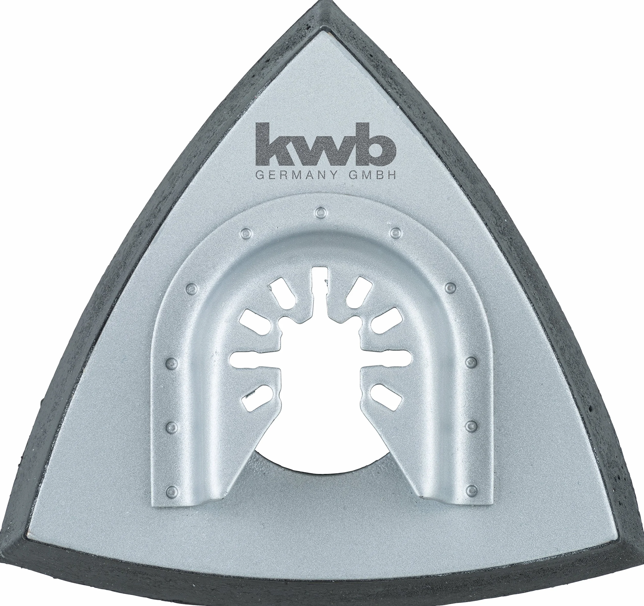 kwb Multitool Płyta szlifierska do szlifierki Delta, w zestawie nasadka wielofunkcyjna, Quick Stick, idealna do drewna, metalu i szlifu srebra